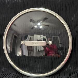 Ninja 10" Glass Lid Replacement Pot Pan Cover Vented Stainless Rim 11 OD